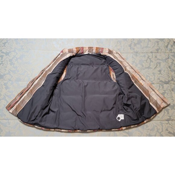 Liz Claiborne Plaid Quilted Puffer Vest Large Full Zip - Picture 5 of 8